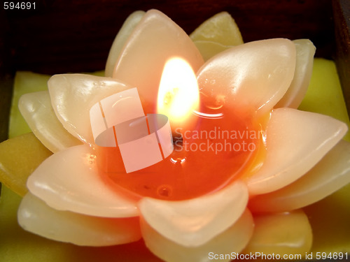 Image of flower candle