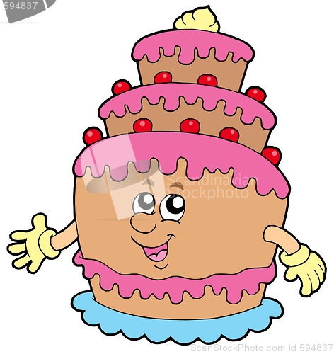 Image of Smiling cartoon cake
