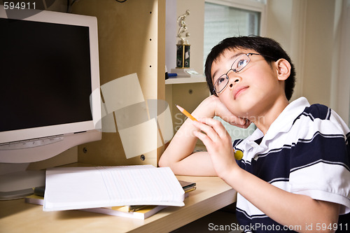 Image of Studying kid