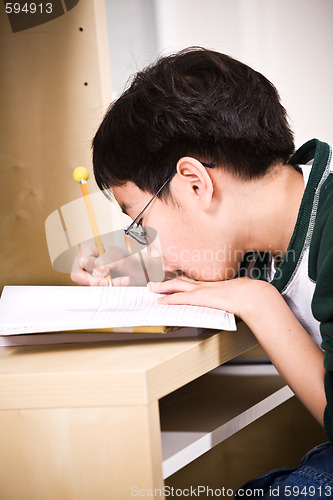 Image of Studying kid