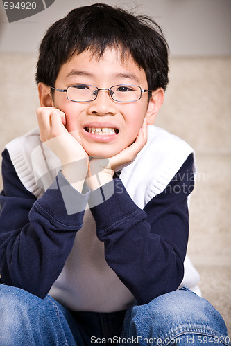 Image of Happy asian boy