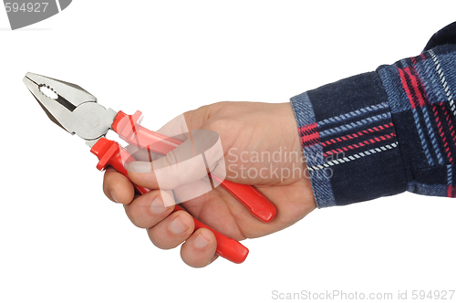 Image of Hand with Pliers