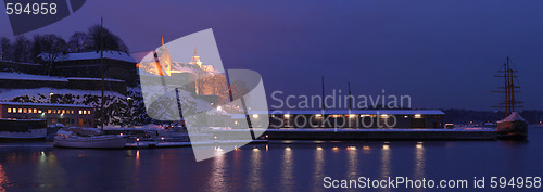 Image of Akershus fortress a winter morning