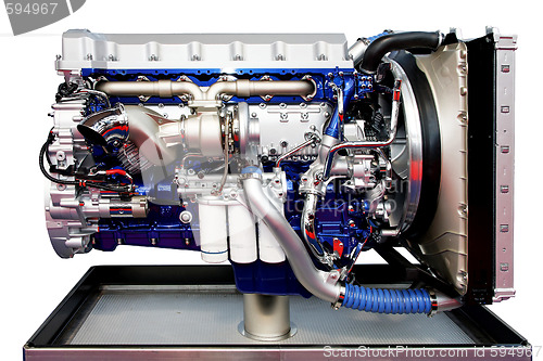 Image of Trucks engine blue