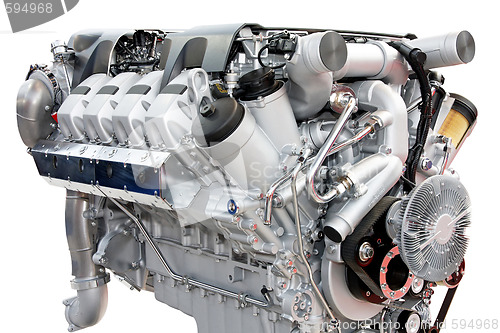 Image of Trucks engine silver