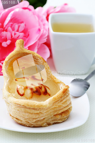 Image of cake with pear