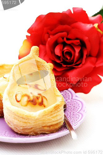 Image of cake with pear