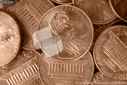 Image of Coin Pile Background