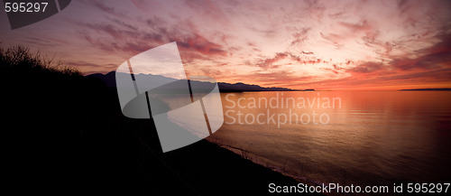 Image of Strait of Juan de Fuca Sunset