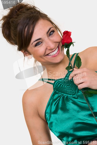 Image of Smelling the rose