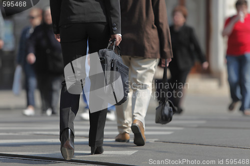 Image of Businesswoman's legs