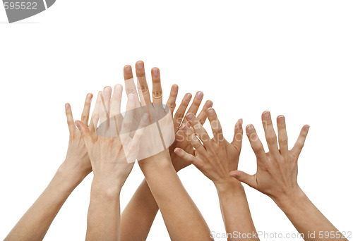Image of Raised hands