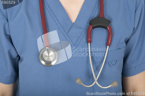 Image of Nurse uniform and stethoscope