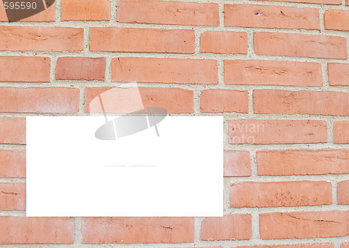 Image of Red brick wall with copyspace