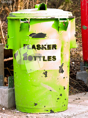 Image of Urban environment - plastic rubbish bins in  Denmark