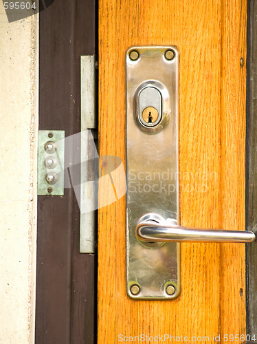 Image of A modern day lock on a front door