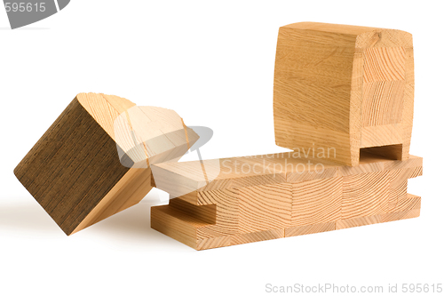 Image of various wood billets for furniture