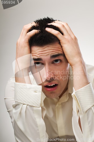 Image of Stressed man