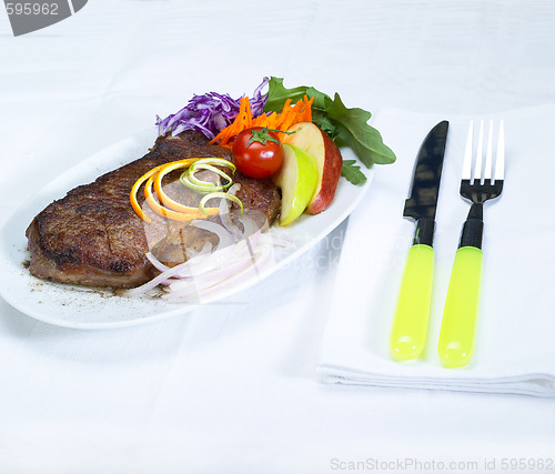 Image of beef ribeye steak