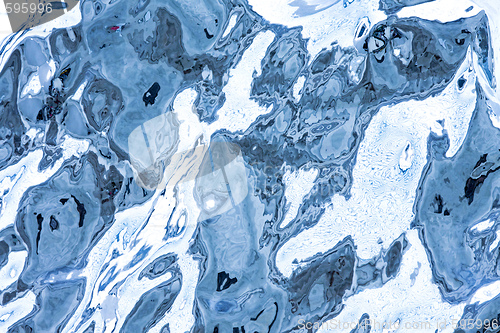 Image of Blue metal horizontal