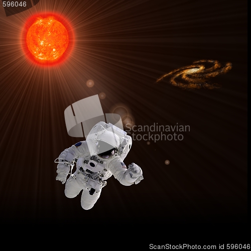 Image of Astronaut And Sun