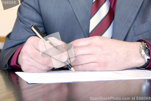 Image of Signing hand