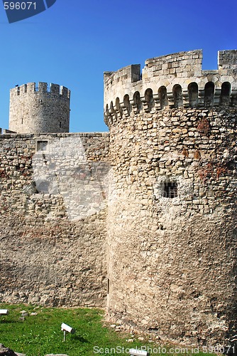 Image of Tower of stone fortress  in Belgrade