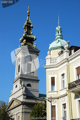 Image of Europe architecture details - Belgrade cathedral