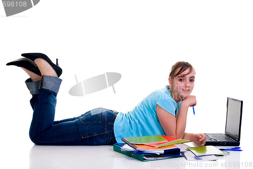 Image of Teenager schoolgirl