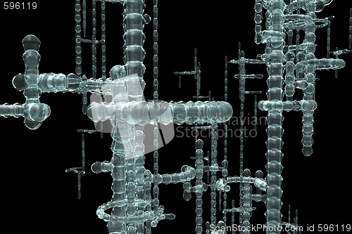 Image of abstract glass construction
