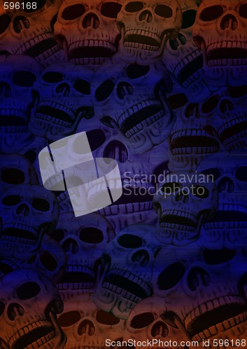 Image of background out of skulls