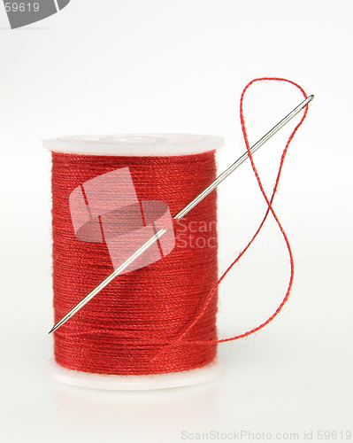 Image of Red Thread Needle Loop