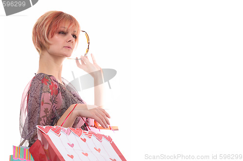 Image of Shopping sexy woman