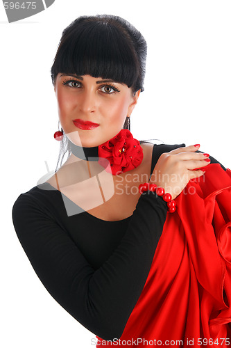 Image of Flamenco dancer portrait