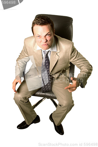 Image of Very angry businessman  