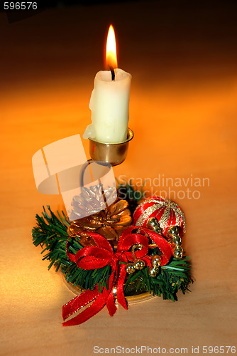 Image of Christmas candle