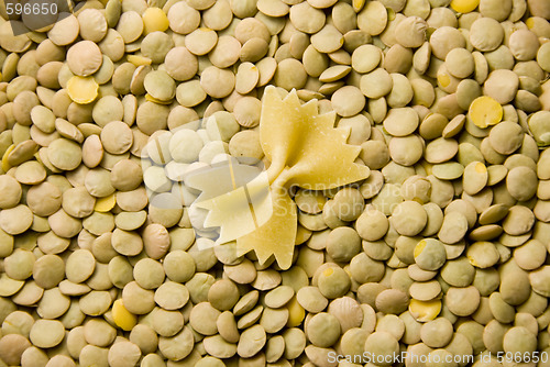 Image of noodle and lentils