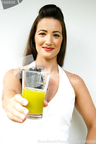 Image of Woman with juice
