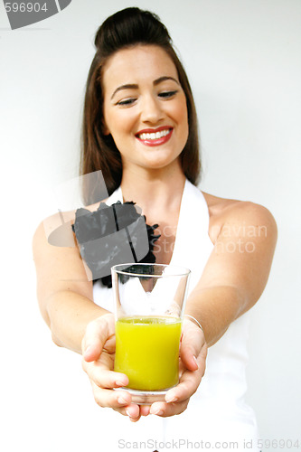 Image of Woman with juice