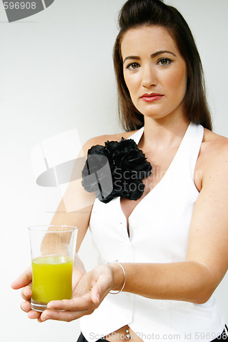 Image of Woman with juice