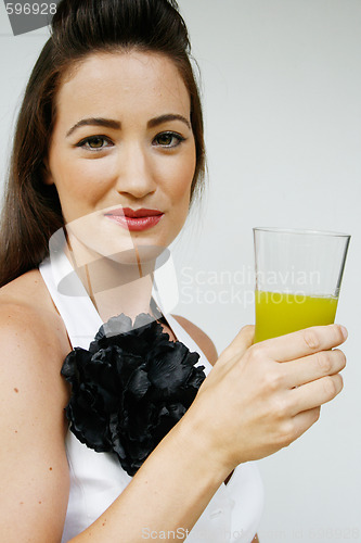 Image of Woman with juice