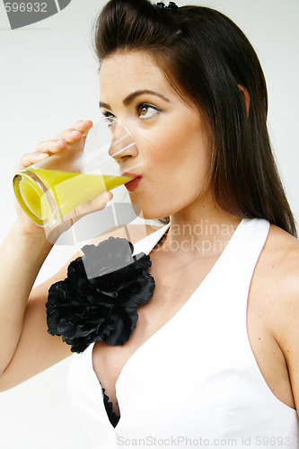 Image of Woman with juice