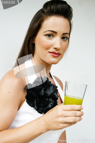 Image of Woman with juice