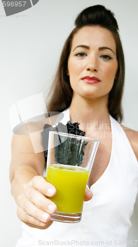 Image of Woman with juice