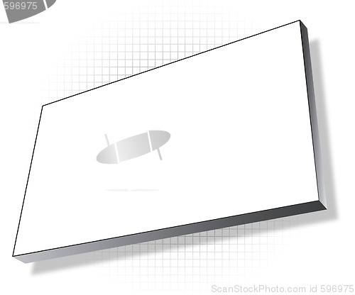 Image of billboard on a grey-white gradient grid