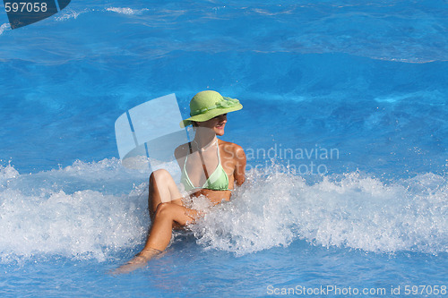 Image of Pretty blonde woman 