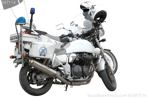 Image of Police motorcycle.