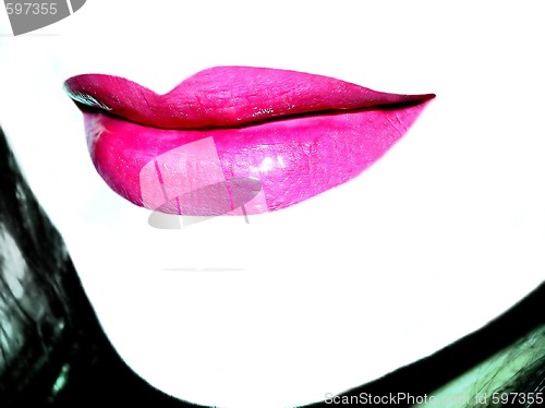 Image of Makeup pink lips