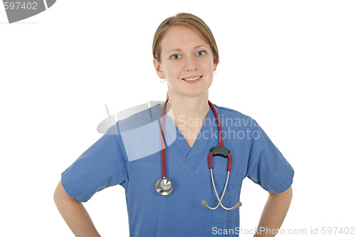 Image of Smiling friendly nurse