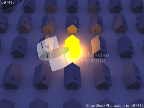 Image of Illuminated Toy house	